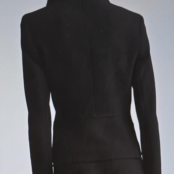 St. John Collection Double Breasted Stretch Crepe Crop Jacket - Picture 6 of 8
